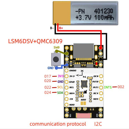 Pour le module SlimeVR / Smol LSM6DSV + QMC6309
