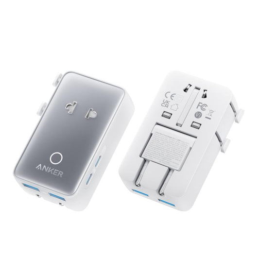 Adaptateur multipays ANKER A9215, charge rapide 20 W, distribution intelligente PD, chargeur portable universel