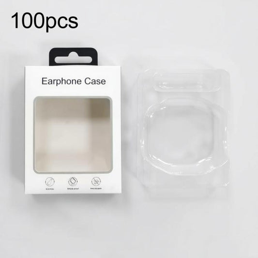 100pcs /Pack Earphone Case Packaging Box with Blister Tray Retail Ready Display Box, Universal Version, For AirPods 3