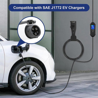 Electric Vehicle Charger Holder Wall-Mounted Bracket For J1772 Connector, Wall-Mounted