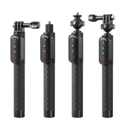 AMagisn Selfie Stick With Remote For Action Cameras & Smartphones, 5.1 Bluetooth, Extendable To 40in, Claw, 1/4 Inch, Ballhead Claw, Ballhead 1/4 Inch