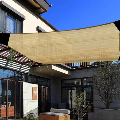 Outdoor Edged Sunshade Sail Patio Corner Reinforced Sun Protection Net, 2x4m, 4x6m, 5x5m