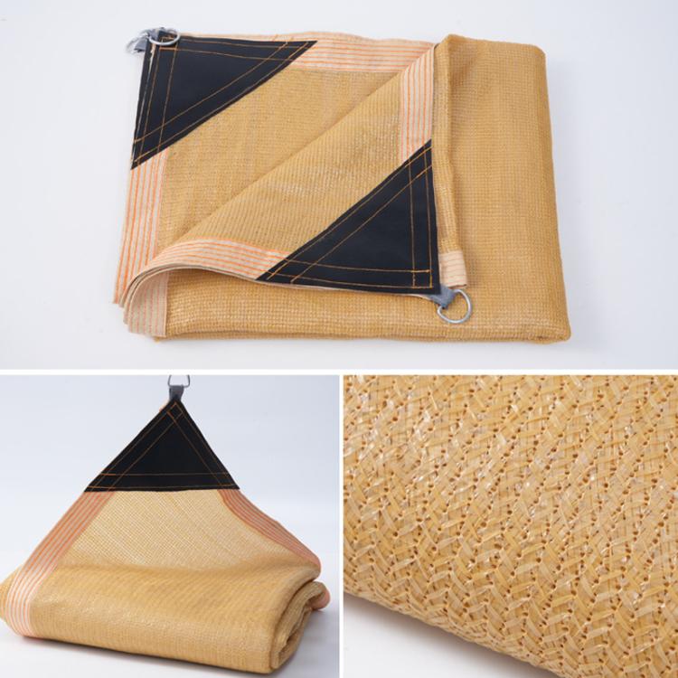 Outdoor Edged Sunshade Sail Patio Corner Reinforced Sun Protection Net, 2x4m, 4x6m, 5x5m