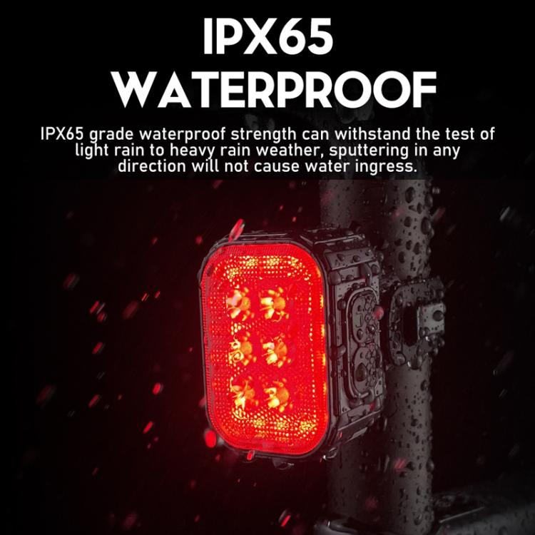 Bicycle Night Riding Warning Light Cycling Rechargeable Light, CYCLAMI Q6 Front Light+Tail Light