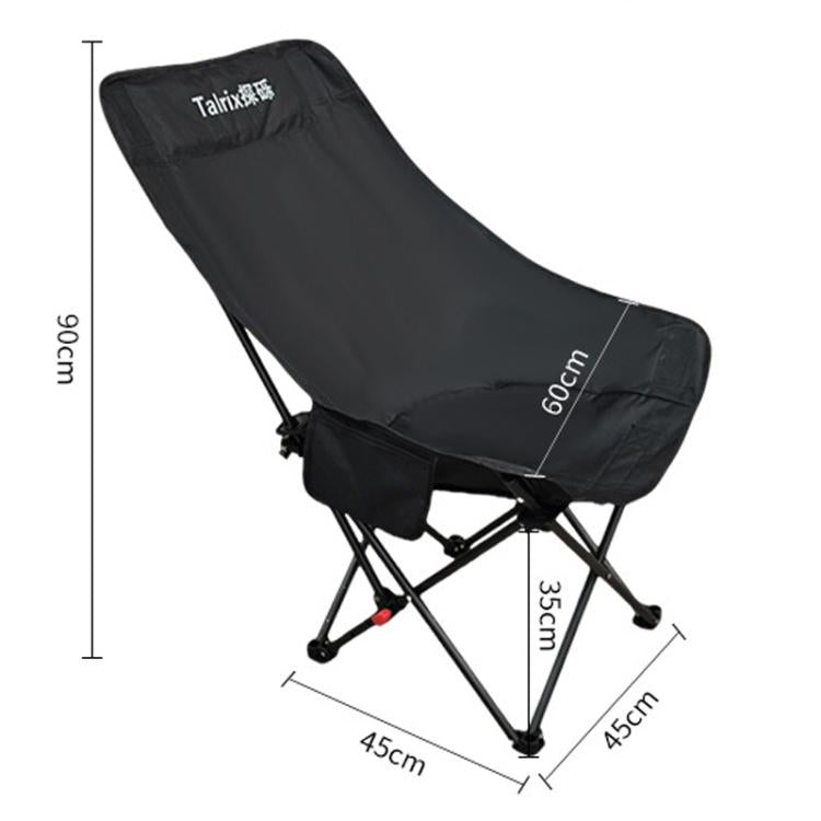 Talrix Outdoor Camping Moon Chair Portable Folding Beach Chair, Classic Black, Classic Gold, Tall Black, Tall Gold, 3-Level Adjustable Black, 3-Level Adjustable Gold, With Leg Rest Black, With Leg Rest Gold