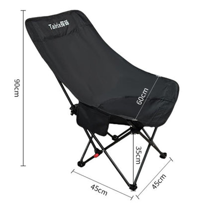 Talrix Outdoor Camping Moon Chair Portable Folding Beach Chair, Classic Black, Classic Gold, Tall Black, Tall Gold, 3-Level Adjustable Black, 3-Level Adjustable Gold, With Leg Rest Black, With Leg Rest Gold
