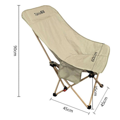 Talrix Outdoor Camping Moon Chair Portable Folding Beach Chair, Classic Black, Classic Gold, Tall Black, Tall Gold, 3-Level Adjustable Black, 3-Level Adjustable Gold, With Leg Rest Black, With Leg Rest Gold