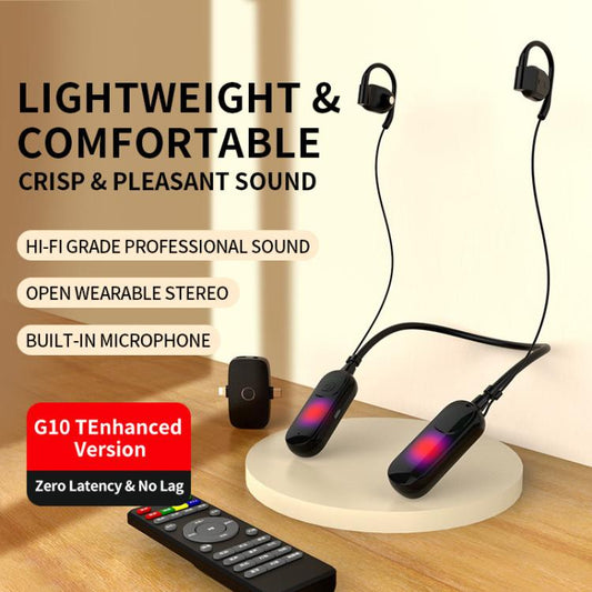 Live Broadcast All-In-One Headset With Sound Card Wireless Neck-Worn Microphone, G10T