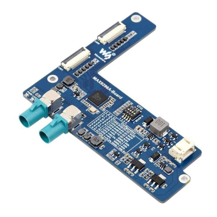 Carte adaptateur de caméra GMSL 2 canaux avec désérialiseur MAX9296A Transmission série haute vitesse et faible latence, Waveshare 33623