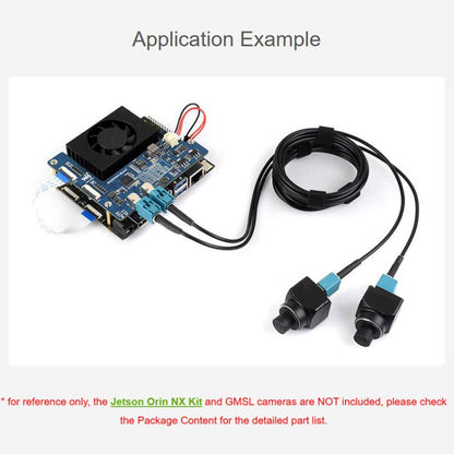 Carte adaptateur de caméra GMSL 2 canaux avec désérialiseur MAX9296A Transmission série haute vitesse et faible latence, Waveshare 33623