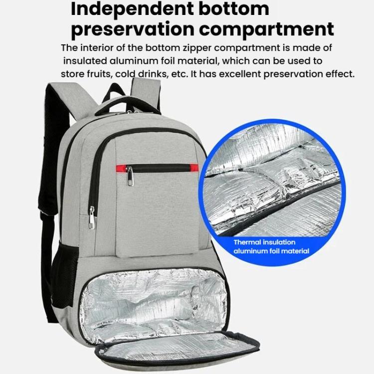 Vanaheimr Insulated 2-in-1 Backpack with Cooler Compartment & USB Port 15.6-inch Laptop Picnic Bag with Headphone Hole