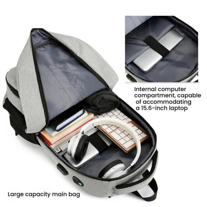 Vanaheimr Insulated 2-in-1 Backpack with Cooler Compartment & USB Port 15.6-inch Laptop Picnic Bag with Headphone Hole