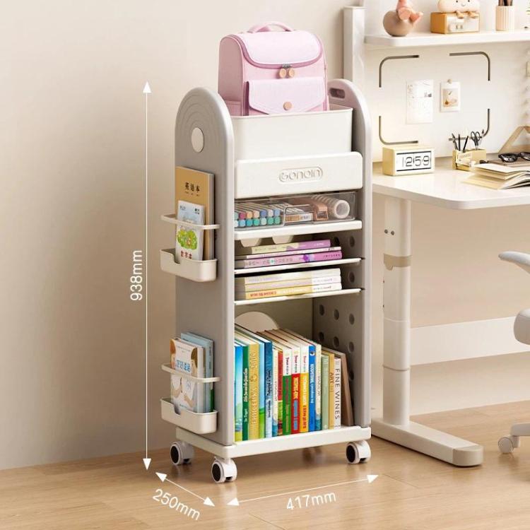 Multifunctional Rolling Storage Cart With Drawers & Dividers Multi-Layer Organizer Shelf With Wheels, 3 Layers Pink, 3 Layers Grey, 3 Layers White, 5 Layers Pink, 5 Layers Grey, 5 Layers White