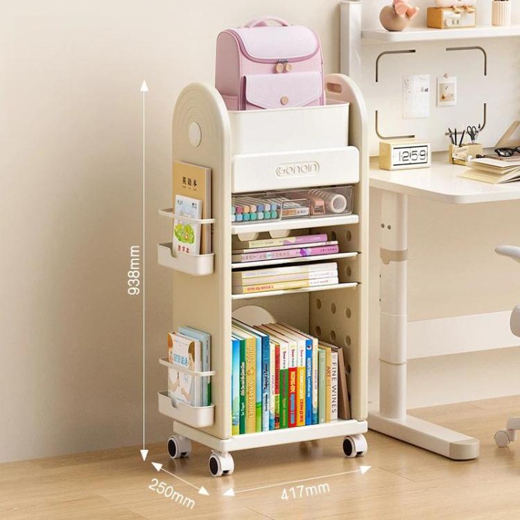Multifunctional Rolling Storage Cart With Drawers & Dividers Multi-Layer Organizer Shelf With Wheels, 3 Layers Pink, 3 Layers Grey, 3 Layers White, 5 Layers Pink, 5 Layers Grey, 5 Layers White
