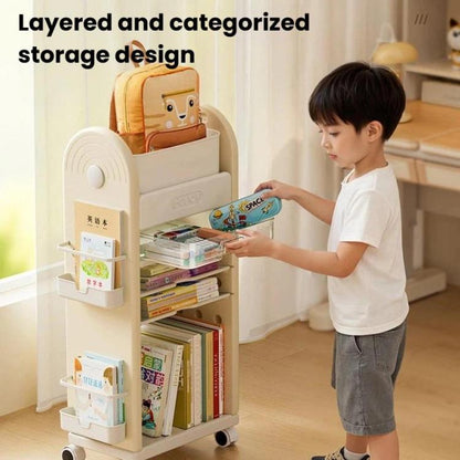Multifunctional Rolling Storage Cart With Drawers & Dividers Multi-Layer Organizer Shelf With Wheels, 3 Layers Pink, 3 Layers Grey, 3 Layers White, 5 Layers Pink, 5 Layers Grey, 5 Layers White