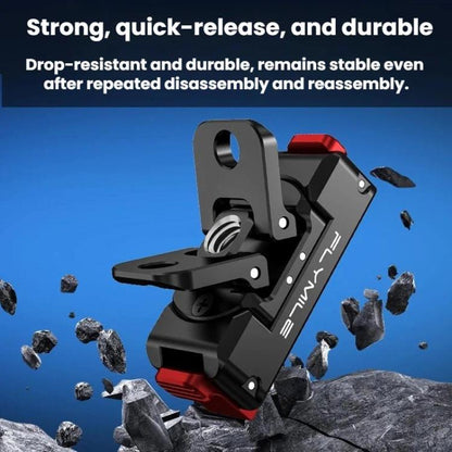 Pour DJI Osmo 360 / Action 3 / 4 / 5 Pro Base d'Adaptateur Magnétique à Dégagement Rapide Flymile, Plastique
