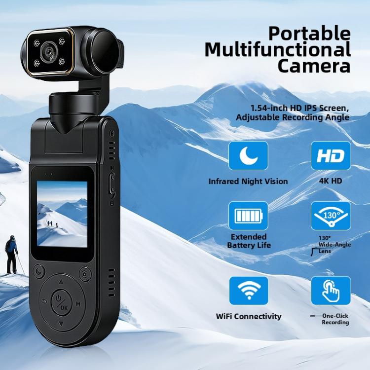 X20 HD Lens Body Camera Portable Infrared Night Vision Recording Action Camera, Direct Recording 1080P, 1080P+WFIF, 2K+WIFI