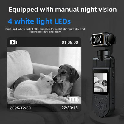 Caméra corporelle X20 HD avec objectif, portable, vision nocturne infrarouge, enregistrement d'action, enregistrement direct 1080P, 1080P+WFIF, 2K+WIFI