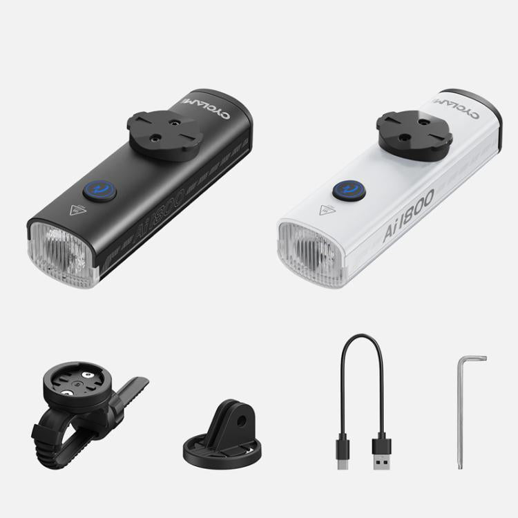 CYCLAMI AI1800 Bicycle Headlight Waterproof High-Intensity Night Riding Flashlight