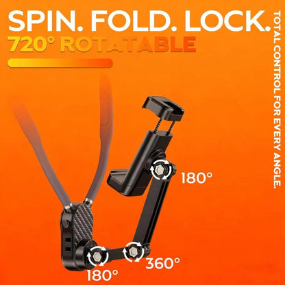 Neck-Worn Phone Mount Cycling First-Person View Chest-Mounted Anti-Shake Shooting, Magnetic, Clip, Action Camera
