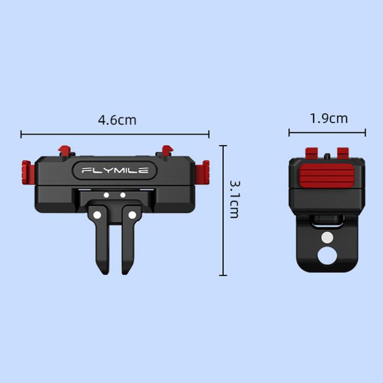 Pour la base magnétique rotative à dégagement rapide extensible Insta360 Ace Pro 2 / X5 Flymile