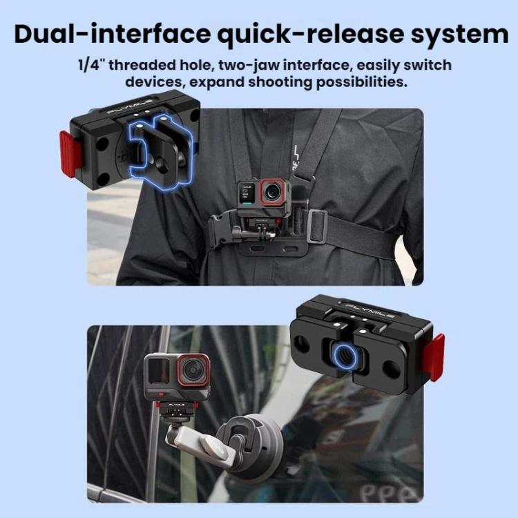 Pour la base magnétique rotative à dégagement rapide extensible Insta360 Ace Pro 2 / X5 Flymile