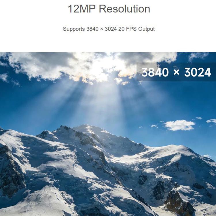 IMX577 12MP USB Camera 3840 x 3024 Resolution Plug And Play, 33160