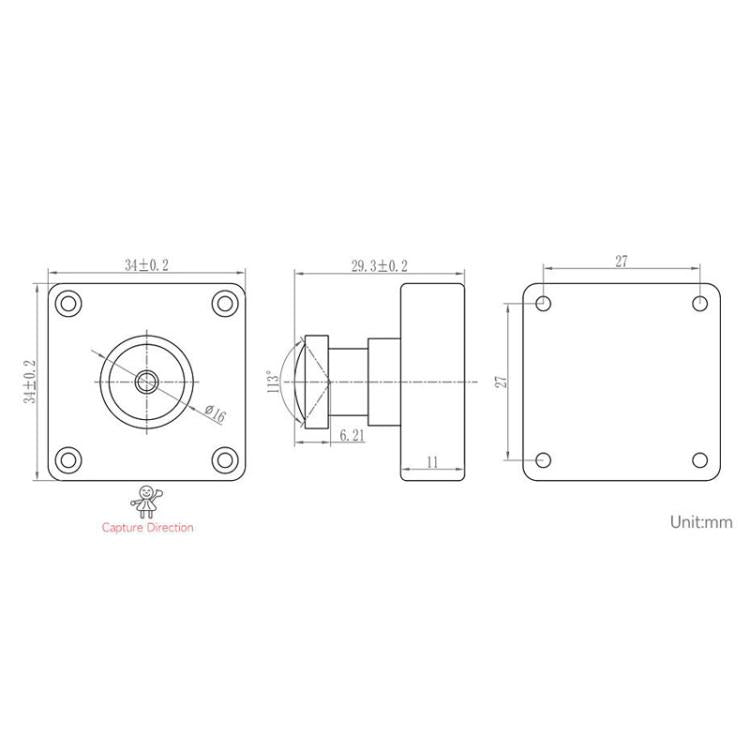 IMX577 12MP USB Camera 3840 x 3024 Resolution Plug And Play, 33160