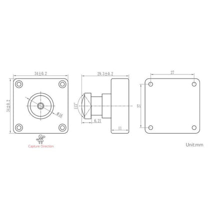 IMX577 12MP USB Camera 3840 x 3024 Resolution Plug And Play, 33160