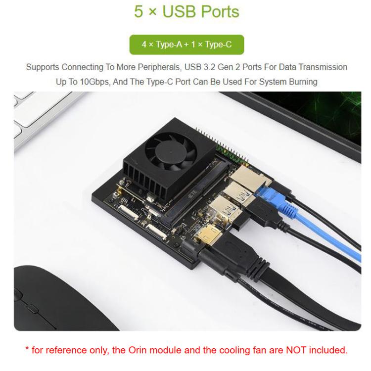 Carte mère Super Base Jetson Orin Nano / NX basée sur le module Jetson Orin Nano/NX AI, 33495