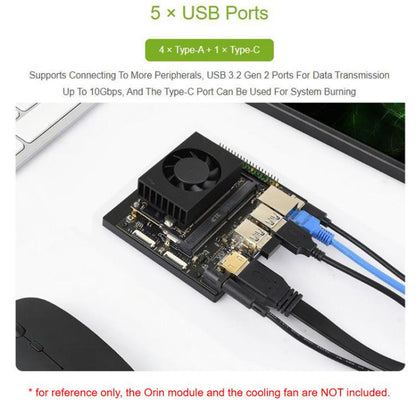 Carte mère Super Base Jetson Orin Nano / NX basée sur le module Jetson Orin Nano/NX AI, 33495