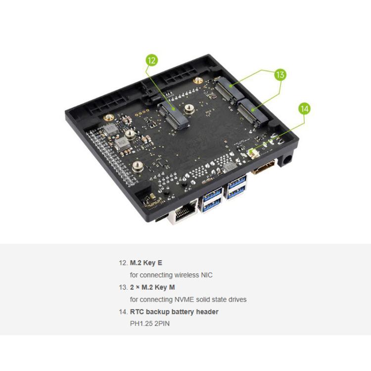 Carte mère Super Base Jetson Orin Nano / NX basée sur le module Jetson Orin Nano/NX AI, 33495