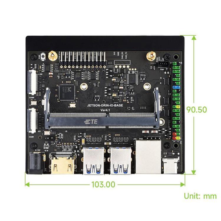 Carte mère Super Base Jetson Orin Nano / NX basée sur le module Jetson Orin Nano/NX AI, 33495