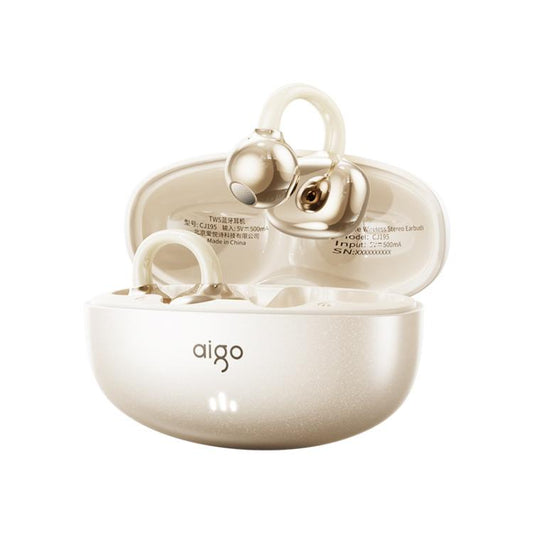 Écouteurs sans fil Bluetooth à conduction osseuse CJ195 aigo, à clipser sur l'oreille pour le sport et la course