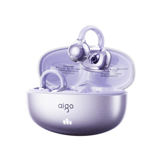 Écouteurs sans fil Bluetooth à conduction osseuse CJ195 aigo, à clipser sur l'oreille pour le sport et la course