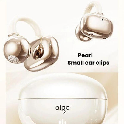 aigo CJ195 Bone Conduction Wireless Bluetooth Earphones Over-Ear Clip-On Sports Running Earphones