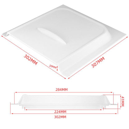 RV Door Lock UV-resistant Panel Protection Cover Kit, White, Black, White + Screen Door Lock Right, Black + Screen Door Lock Right