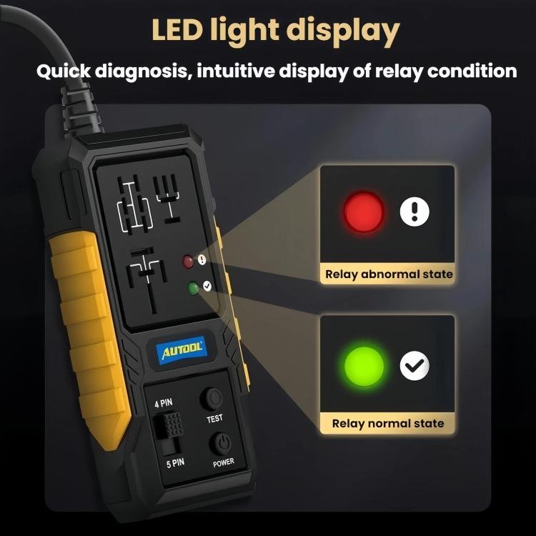 AUTOOL 12V Automotive Fault Relay Detector