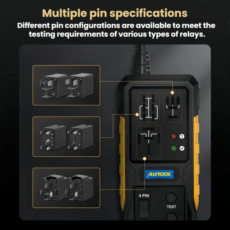 AUTOOL 12V Automotive Fault Relay Detector