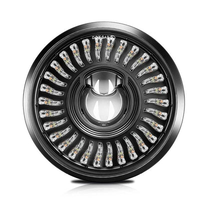 5.75-Inch High-Power Motorcycle Headlight With Flowing Light And Cut-Line Halo, R26