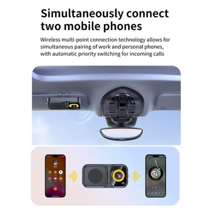 Sun Visor-Style Bluetooth Car Speaker For Hands-Free Calling And Navigation