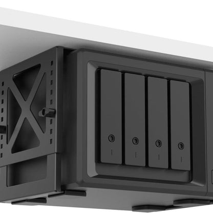 Support métallique réglable sous le bureau pour NAS, PC, mini-ordinateur, console de jeux PS5, étagère peu encombrante, KXD250311