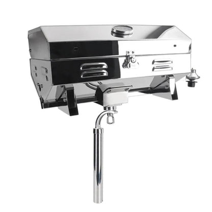 Stainless Steel Yacht BBQ Grill Outdoor Boat Grill Canister Stove, No Bracket, With Bracket
