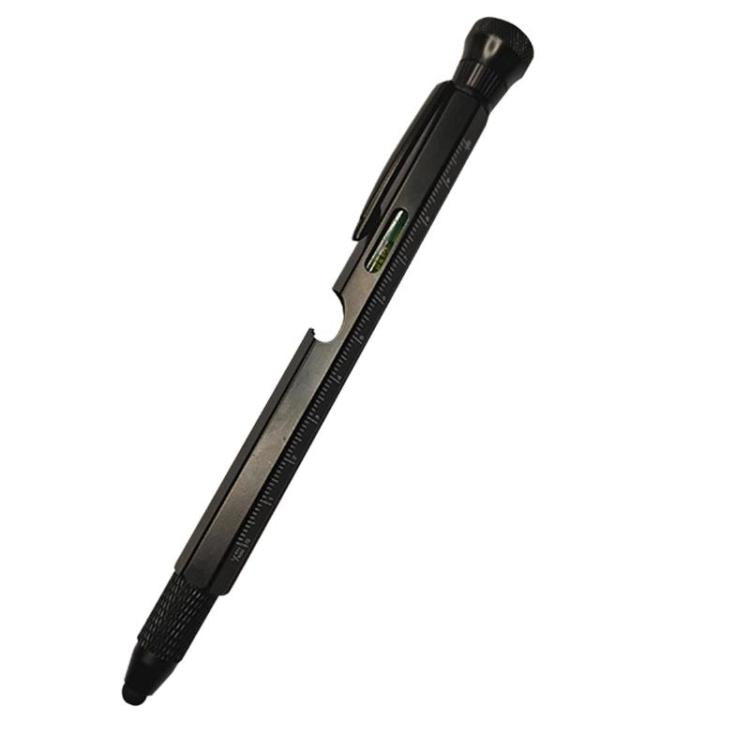 Stylo multifonctionnel EDC 12-en-1 avec lumière LED, règle, stylet, décapsuleur et pointe magnétique pour soulager le stress
