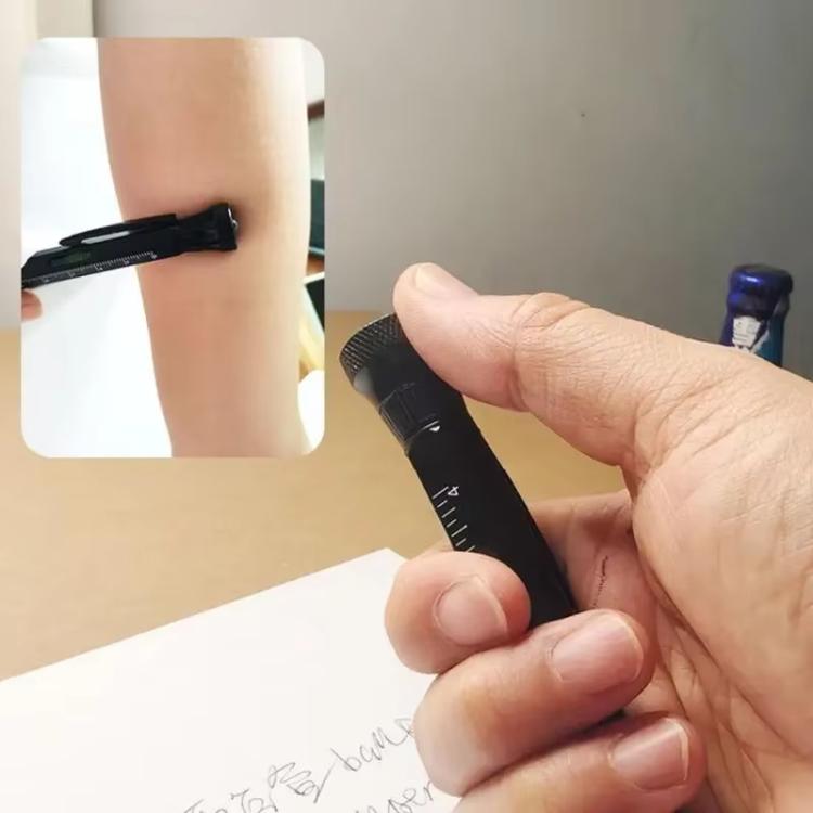 Stylo multifonctionnel EDC 12-en-1 avec lumière LED, règle, stylet, décapsuleur et pointe magnétique pour soulager le stress