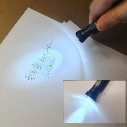 Stylo multifonctionnel EDC 12-en-1 avec lumière LED, règle, stylet, décapsuleur et pointe magnétique pour soulager le stress