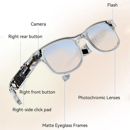 AIMB-G2 Smart Glasses Support 8MP Camera, AI Translation, Human Recognition & Audio Recording