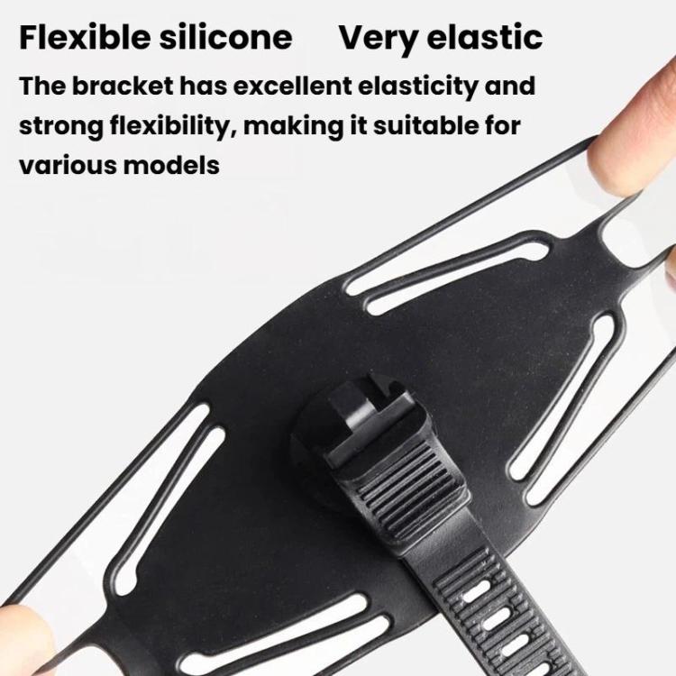 360-Degree Rotating Large Silicone Bike Phone Mount E-Bike Navigation Mount