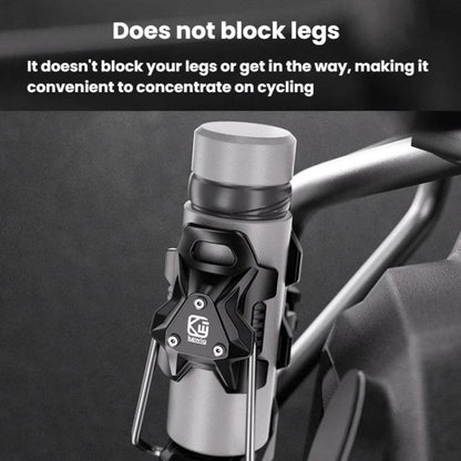 Adaptive Anti-Slip Water Bottle Holder For Motorcycles & Bicycles 360-Degree Rotating Anti-Theft Cup Holder, Kewig SHJ-6