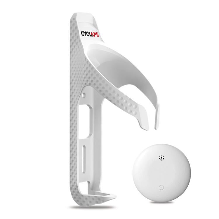 CYCLAMI Bicycle Water Bottle Cage Cycling Cup Holder, White, Black, Black+CYC-HB15 Tracker, White+CYC-HB15 Tracker